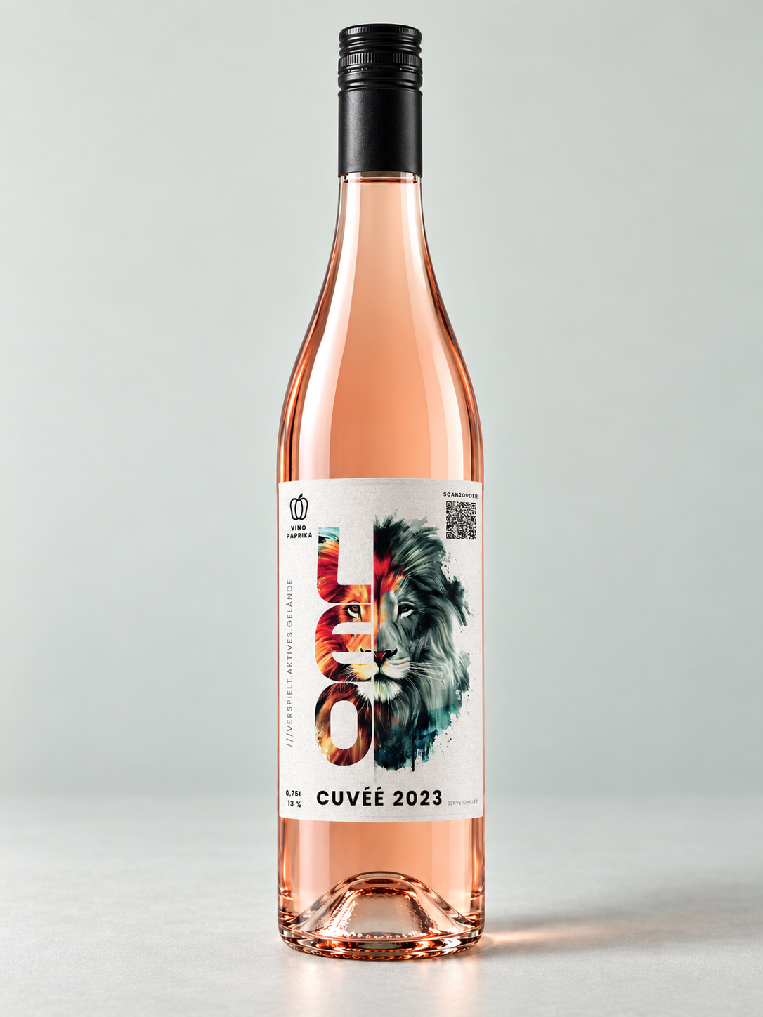 Leo 2023 Rotlingflasche mit Löwenetikett